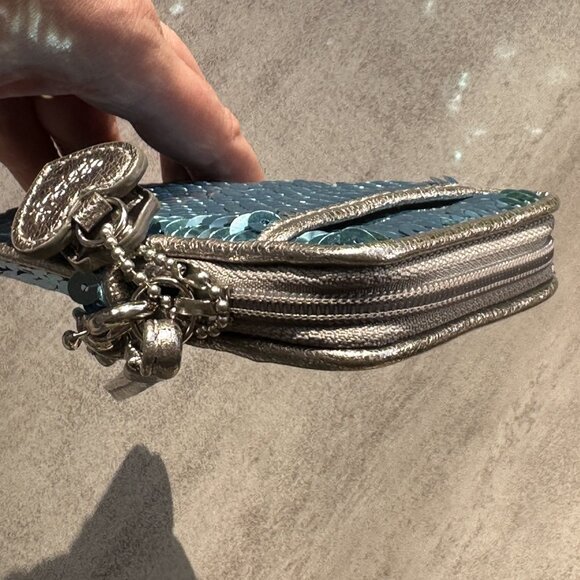 Coach Poppy Universal Sequin Limited Edition  Phone Case/Wristlet Chambray - Picture 11 of 16